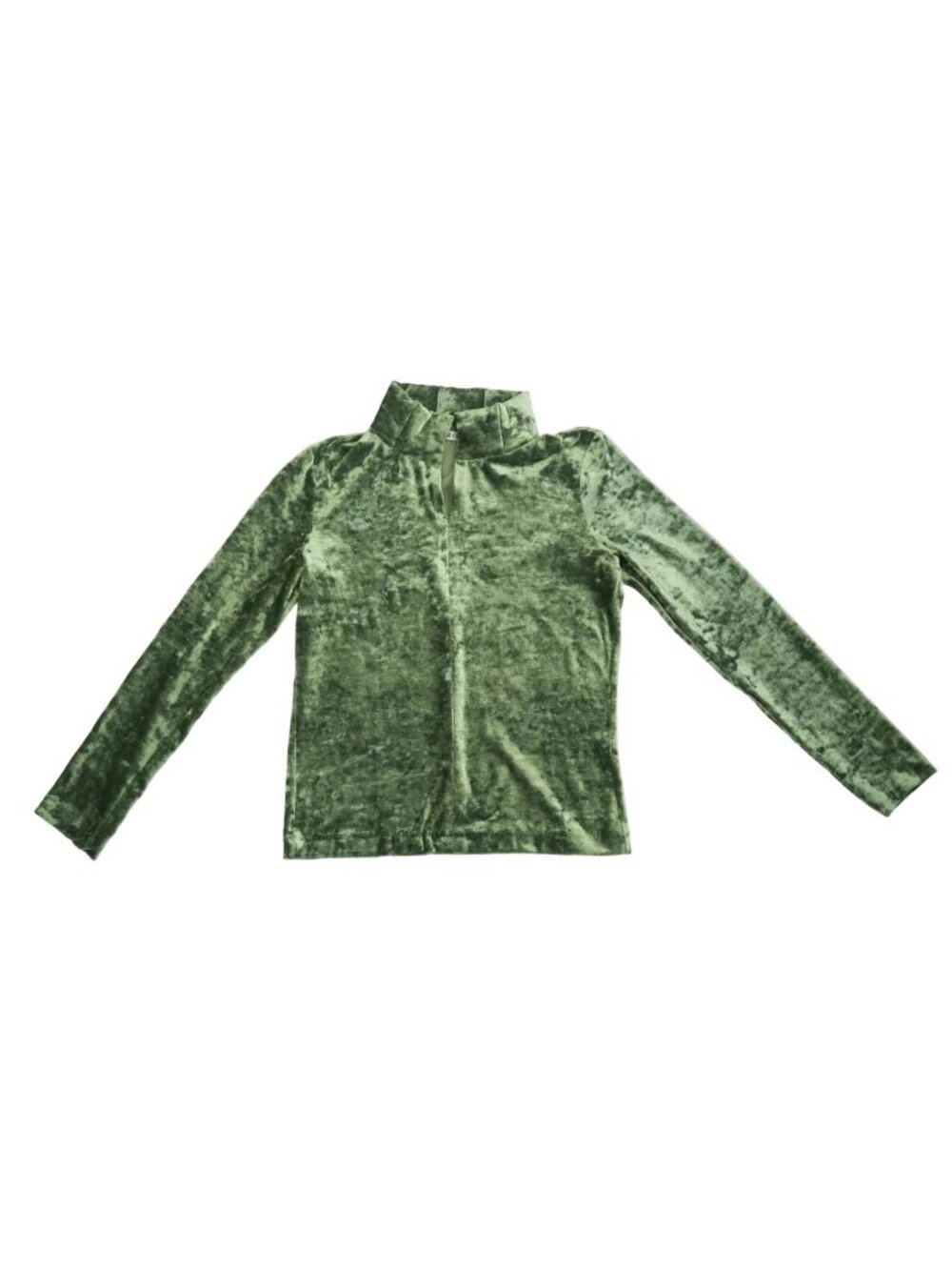 Vintage Issey Miyake Green Velvet Top
